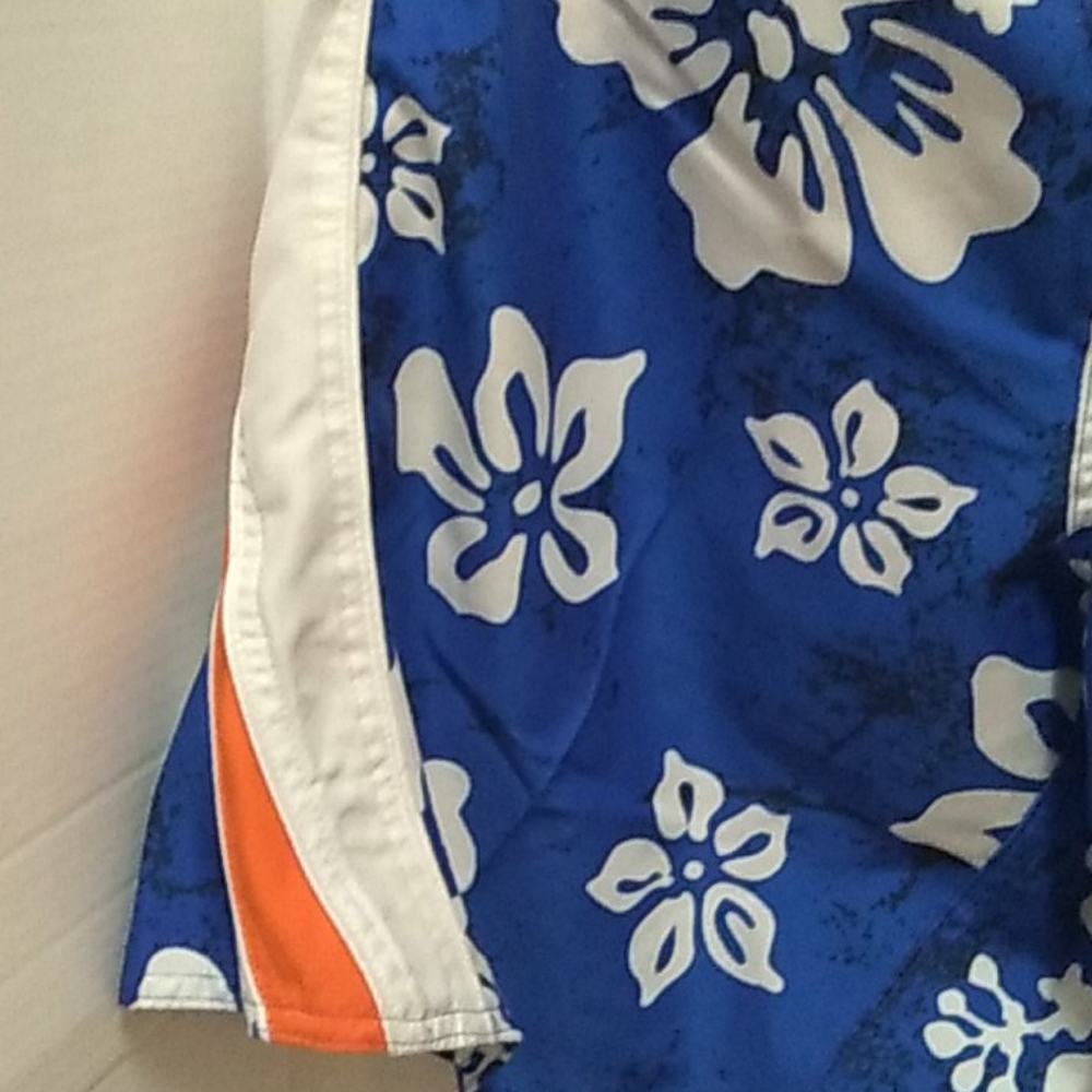 no boundaries men blue/white swim thrunks sz L - Picture 8 of 14